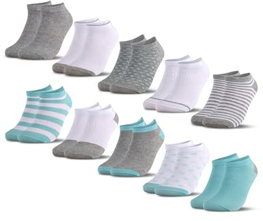 Occulto Jungen & Mädchen Sneaker Socken 10er Pack (Modell: Mikl)