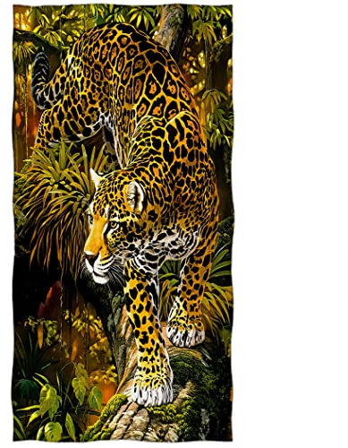 Violetpos Badetuch Urwald Goldener Gepard 70 cm x 140 cm Strandtuch