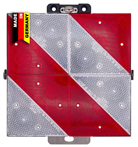 GEKA Klappbare Park-Warntafel KFZ | Das OEM Original vieler Hersteller, zugelassene Parkwarntafel, Auto, LKW, Anhänger, Wohnwagen, Sicherheit, rechtsabweisend (vorne)