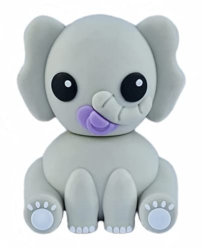 Ulticool - Elefant USB-Stick 32 GB – Praktisches und stilvolles Design für Babyparty, Frauen, Freundin oder Elefantenliebhaber – Grau