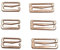 2 Sizes Metal Swimsuit Bra Hooks Replacement for Sewing Bikini Halter Swimsuit Tops Bathing Suit Clips Clasp Adjustment Strap Slides for Lingerie Slip Dress 50pcs,15mm and 20mm ET548