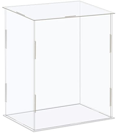 sourcing map Vitrine Box Acryl Box Durchsichtig Staubdicht Schutz für Sammlungen 16x11x21cm