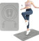 Buffer Mute - Tappetino per esercizi con corda per saltare e allenamento per pavimenti in palestra, tappetino per fitness ammortizzante, attrezzatura antiscivolo per protezione da pavimento e corda
