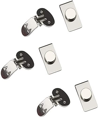 Unsichtbare magnetische Krawattenhalter, Edelstahl, magnetische Anstecknadel, Magnet-Krawattenklammer für Männer, Geschenke, Valentinstag, Vatertag, 2.6cm, Edelstahl, Kein Edelstein