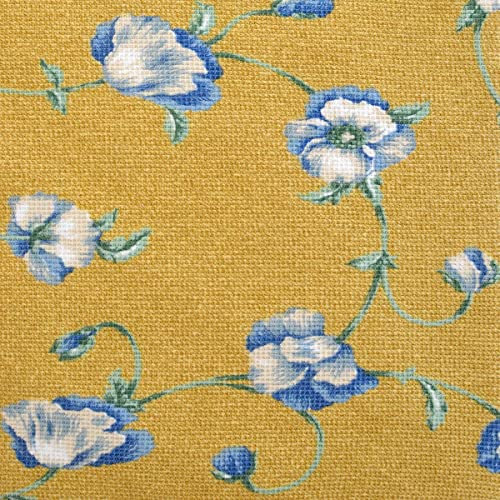 THEAILATI Sesselbezug und Kissenbezug Poncho Flower Gabel-Senf