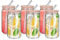 480ml Can Shaped Glass Cups Set, Drinking Glasses with Bamboo Lids and Glass Straw, Beer Glasses, Iced Coffee Glasses, Clear Cute Tumbler Cup, Ideal for Cocktail, Coke, Soda