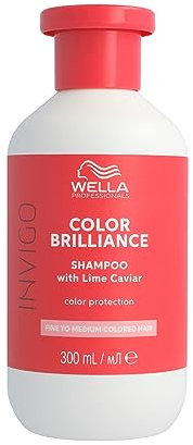Wella Professionals Invigo Color Brilliance Color Protection Shampoo - Keeps Hair Colour Vibrant and Protected - Hair Care for Fine and Medium Hair 250ml