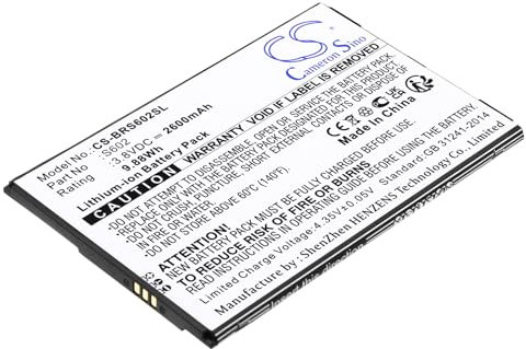 TECHTEK Batteria 2600mAh compatibile con [Brondi] Amico Smartphone XL, S602 sostituisce S602