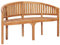 CIADAZ Bananenbank, Sitzbank Garten, Outer Banks, Gartenbank, Außenbank, Bank Outdoor, Gartenmöbel, 151 cm Massivholz Teak