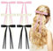 ACWOO Pince à Cheveux Noeud, 6 Pièces Ruban pour Cheveux avec Nœud Papillon avec Longue Queue, Noeud Cheveux Femme Barette en Satin, Pinces à Cheveux avec Nœud