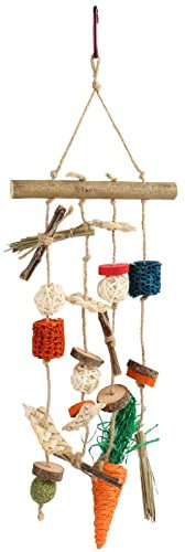 Hasen-Kauspielzeug Zum Zähneknirschen, Kauspielzeug Zum Aufhängen Im Kaninchenkäfig, Leckerli-Rattan-Ring Mit Snacks, Für Chinchillas, Rennmäuse, Mäuse, Ratten, Mäuse, Kaninchen, Hasenversteck-Wippe,