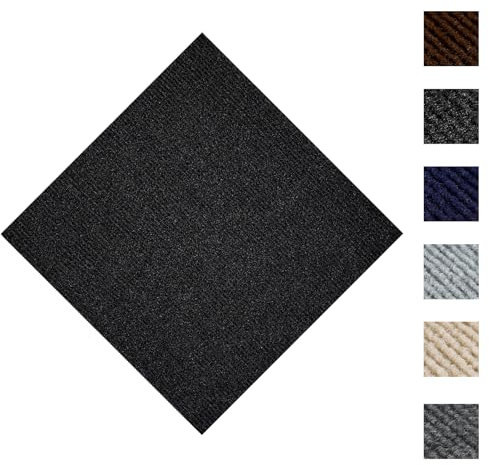 CUCOS Carpet Tiles 24 x 24 Peel and Stick, Self Adhesive Square Carpet with Soft pad, Non-Slip Carpet Floor Tiles Easy DIY for Bedroom,Living Room 10 PCS
