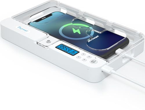 Handy Timer Box Handy Gefängnis, Dayear Handy Safe Schlossbox mit Timer Telefon Gefängnis für iPhone und Android Handy zu Helfen Kinder, Studenten, Erwachsene Lock Phone Sucht/Versuchung(Kristall)