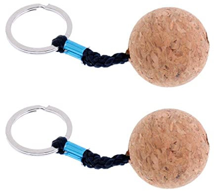 PULABO Bateau 2 pièces Marine Kayak Canoë Flotteur/Porte-clés Flottant Porte-clés/Porte-clés Flottable Porte-clés Boule de liège Flottante - 35mm Très Pratique et Populaire utile