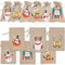 24Stück Weihnachts-Burlap-Jute-Geschenktüten mit Zugbändern Kleine Jute-Behandlungspartytüten für Weihnachts-Partygeschenke