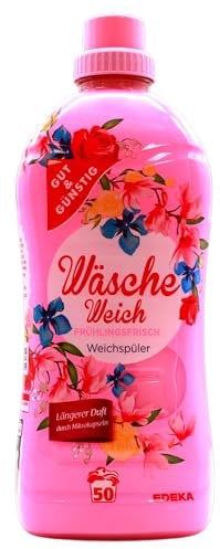 Gut & Günstig Wäsche Weich Frühlingsfrisch Weichspüler, 6er Pack (6 x 1.5 l)