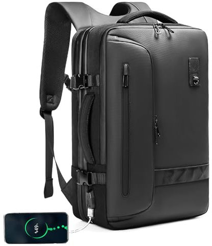 Quincry Vacpack, zaino sottovuoto espandibile da 16 galloni con sistema di compressione sigillato, per viaggi, Airback Carry On, A, Large, Sportivo