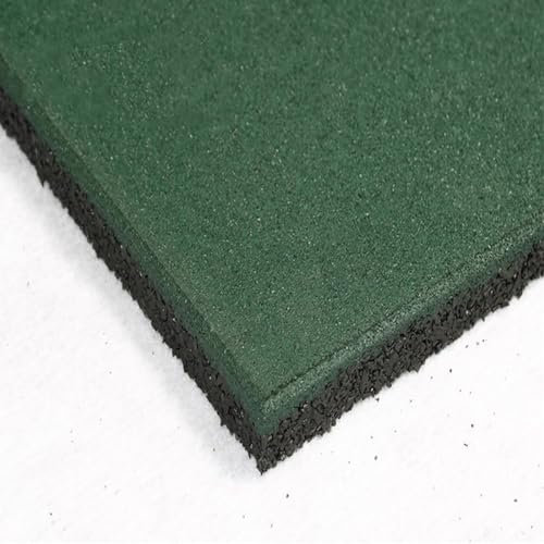 FUNEAER Rubber Fall Protection Tiles,Anti-Slip,Shock Absorbent Decking Tiles, Rubber Playground Tiles Outdoor for Walkways,Patios and Playgrounds.(Color:g,Size:50×50×2cm)