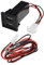 Ieron T4 T5 Cargador USB Dual, Montaje en Orificio Redondo 2.1A + 2.1A, Puerto de Cargador de teléfono móvil OEM de 12V-17V para Volkswagen T5 2003-2009 Puerto de Cargador de teléfono móvil USB Dual