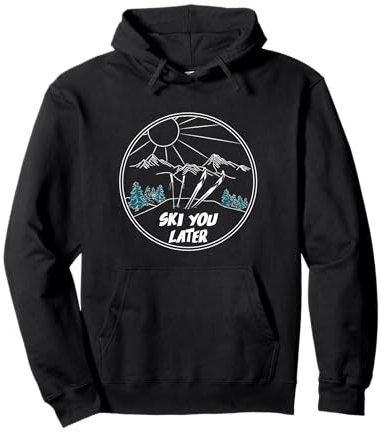 Ski You Later Winter Sports Vintage Powder Snow Skifahren Pullover Hoodie