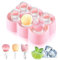 KEELYY Moule a Glace, 6 Petits Moules Glace pour Bebe Enfant, Mini Moule à Popsicle en Silicone, Sans Bpa, pour DIY Popsicles, Crèmes Glacées, Sorbets