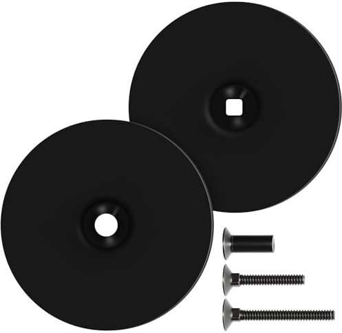 Door Hole Cover Plate, 2.64 Inch Diameter Round Deadbolt Cover Plate, Repair Old Handle & Deadbolt Holes, Easy Installation, Rustproof & Stylish for Doors (Fits 2.5 Holes, 1.4-2.1 Thickness)