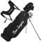 Ben Sayers M8 13-Piece Golf Package Set | Complete Mens Set | Full 12 Clubs Graphite/Steel Shafts with Stand Bag | Driver, Woods, Hybrids, Irons, Wedges & Putter (Right Hand - Black/Grey)