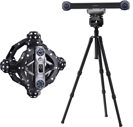 Revopoint Trackit 3D-Scanner mit Optischem Tracking, Präzision mit Messgenauigkeit 0,02 mm, Blaulaser-Scans, Markierungsfreies Scannen für alles, Ultra-realistisches Texture Mapping für 3D-Modelling