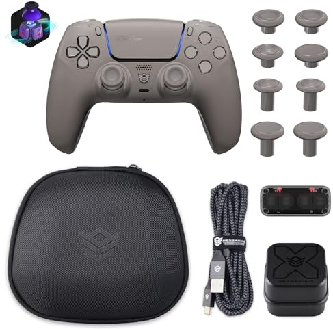 HEXGAMING Ultimate PRO Controller per ps5/PC,Wireless/USB Joystick PRO