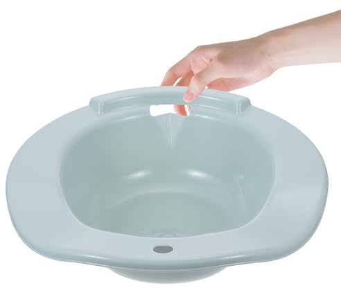 SOLUSTRE Sitzbad und Aufhängehilfe aus Pp mit Hockfreiem Design für Toilettensitz für Schwangere und Ältere Menschen im Haushaltstoilette Einsatz
