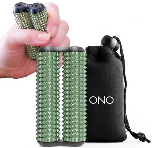 ONO Roller - Handheld Fidget Toy for Adults | Help Relieve Stress, Anxiety, Tension | Promotes Focus, Clarity | Compact, Portable Design (Acupressure, Full Size - Aluminum)