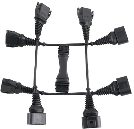 Trekords Kfz-Zündsystem 1,8 T bis 2,0 T FSI-Spulenumbau und ICM-Löschkabelbaum-Set passend für Audi, passend für VW Ignition Coil Zündkerzen(3 to 4 Contacts)