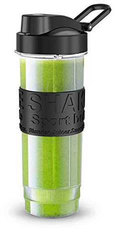 WAWORIO Smoothie Flaschen, Mixer Smoothie Maker Trinkflasche/Tritan flasche/Wasserflasche 570ml BPA-frei für Sport Mini Mixer Shake Smoothie Maker