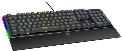 Speedlink Orios RGB Opto-Mechanical Gaming Keyboard - Opto-Mechanische Gaming Tastatur mit RGB-Beleuchtung, 9 Beleuchtungs-Modi, Red Switches, Anti-Ghosting, schwarz