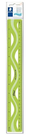 Staedtler 562 - Règle Plate Plastique Transparente 30 Cm Flexible Et Incassable Couleurs Assorties
