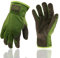 HANDLANDY Leather Gardening Gloves, Utility Work Gloves for Drivers, Mechanics - Premium Split Cowhide Dexterity & Breathable Design (XL)