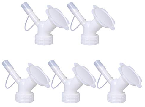 Hemoton 5 Stück Flasche Top Bewässerung Gießkannenaufsatz Mini Gießaufsätze für Flaschen Pflanzen Blumen Zimmerpflanzen Sprinklerdüse Gartenarbeit Bewässerung Zubehör Weiß