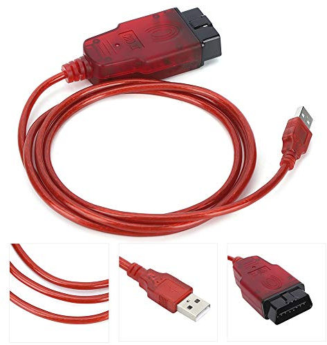 KIMISS OBD2 Diagnose-USB-Kabel, OBD2 ECU Programmer Autodiagnosekabel Passend für V1.87