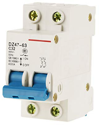 Disjoncteur miniature 2P, disjoncteur d'air basse tension triphasé DC 32A 400V pour système de grille de panneaux solaires