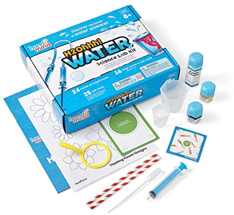 Learning Resources H2Ohhh Experimentierkasten Wunder des Wassers, MINT-Aktivitäten für Kinder von 5 bis 7 Jahren, MINT-Spielzeug, Experimentieranleitung, tanzende Luftbläschen, Wirbelstürme