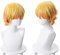 Rcrllya Anime Cosplay Perücken für Demon Slayer Gradient Orange Curly Short Hair Agatsuma Zenitsu Cosplay Perücke Halloween Party Kostüm Karneval