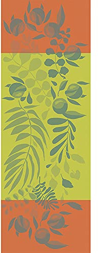 Garnier Thiebaut [W] Tischlaeufer Orange Festival Citrus 155X55 cm Baumwolle Gs