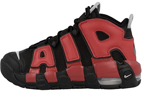 NIKE AIR More Uptempo (GS) Gymnastics Shoes, Navy Red, 5.5 UK