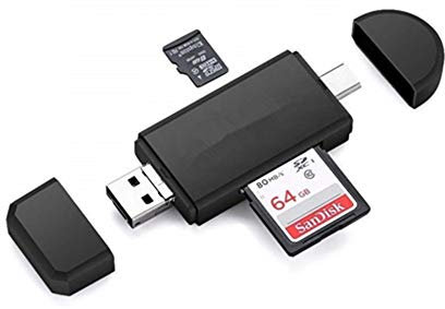ISMMIK USB Type C Micro USB SD Card Reader USB 2.0 Adapter Memory Card Reader for SDXC,SDHC,SD, Micro SDXC,Micro SD, Micro SDHC Card for Samsung, Android Smartphone, Macbook and PC Laptop