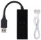 Modem dati esterno, modem fax USB 2.0 56K, modem dati fax vocale remoto USB 56K esterno, velocità di download 56K supporta ID chiamante adatto per Win7 Win8 Win10 XP, 2000, X