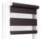 Fenster DEKOR - Rollos für Fenster Schokolade - Klemmfix Rollo ohne Bohren 120 x 110 cm - Doppelrollo mit einer breiten Auswahl an Größen und Farben - Blickdichte Rollos, einfach zu montieren