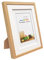 Cadre photo décoratif 10 x 15 cm en bois avec support et double couche de cadre FIno (bois blanc, 10 x 6 pouces)