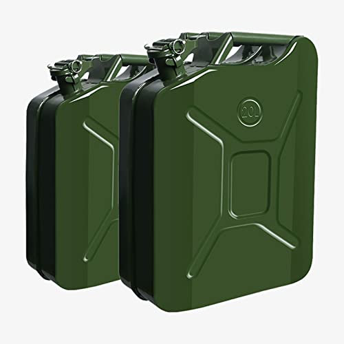 20 litros (5 galones) El combustible de Jerry puede con un pico flexible, el tanque de combustible portátil, el combustible de acero, los combustibles de gasolina, los camiones, el conjunto de 2