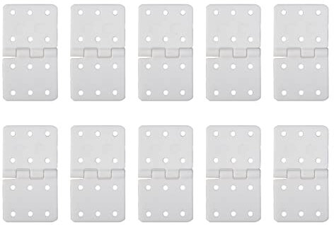 Crapyt 10 PCS Pinned Airplane Hinge Plane Part Accessories for RC Airplane Model Wing Fixing Medium Size