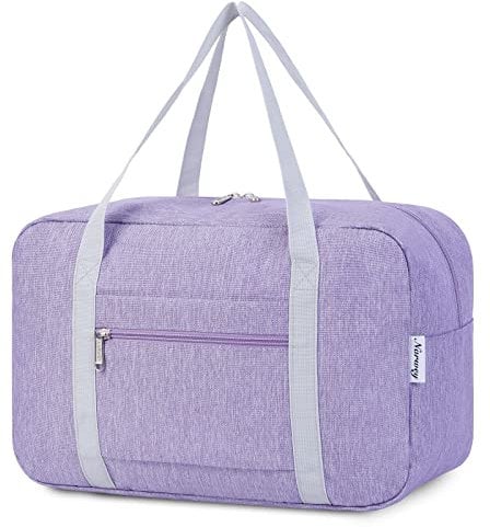 für Ryanair Handgepäck 40x20x25 & Handgepäck Tasche für Flugzeug - Faltbare Reisetasche Damen & Weekender Damen - Handgepäck Koffer 20L (Lila)